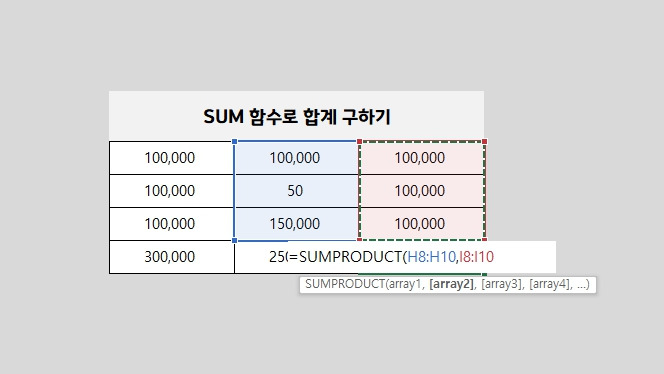 SUM 함수와 조건 합계