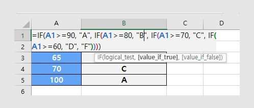 중첩 IF함수 활용