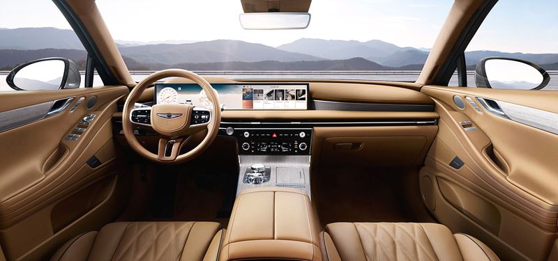 제네시스 G80 실내