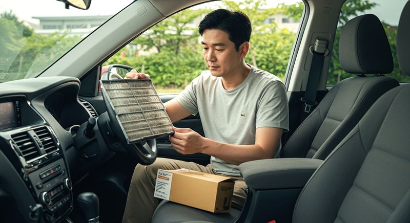 자동차 에어컨 필터 교체