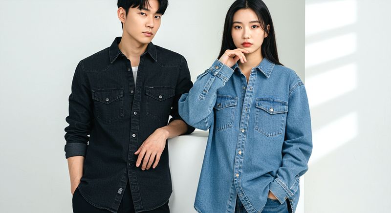 데님셔츠 코디 기본 팁