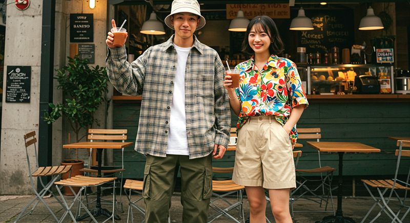 데일리룩 셔츠 코디