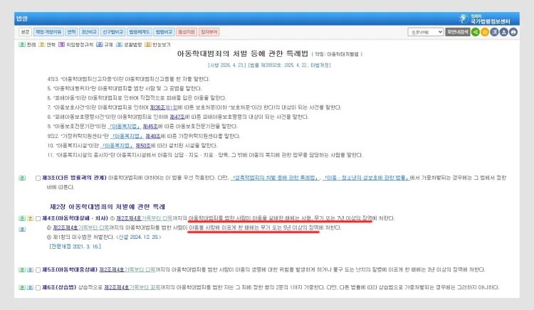 아동학대범죄 특례법