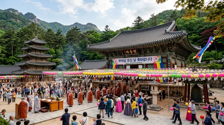 부처님 오신날 사찰 풍경