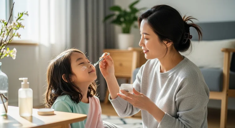 아이 피부 건조 해결법, 로션과 오일 언제 어떻게 써야 할까