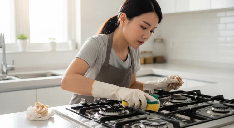 가스레인지 기름때 제거, 찌든때 쉽게 지우는 방법